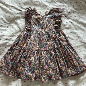Popatu Floral Ruffled Tiered Twirl Dress - 24M